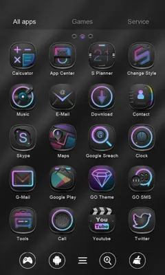 Dark Chic GOLauncher EX Theme android App screenshot 3